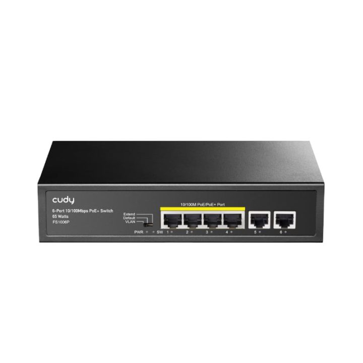 Cudy 6 - Port Ethernet Unmanaged Switch - 4 Ports POE