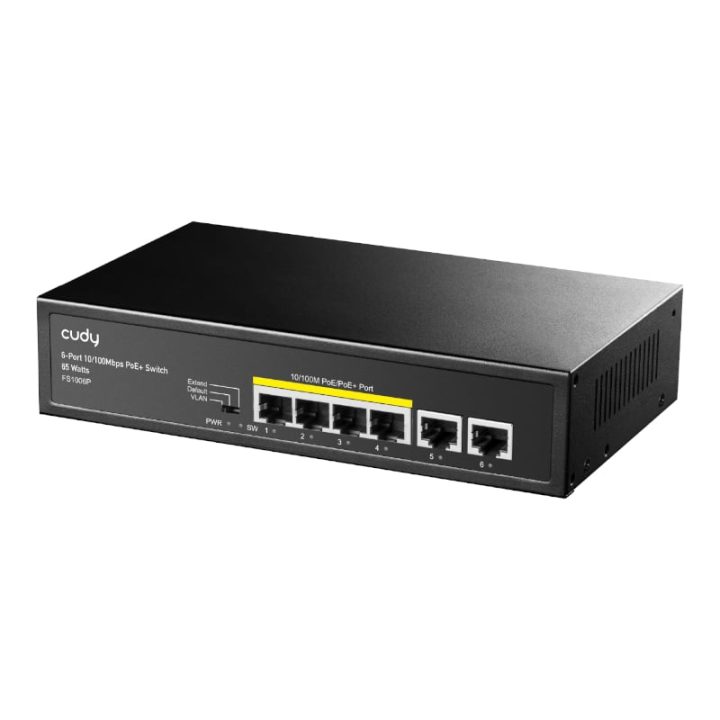 Cudy 6 - Port Ethernet Unmanaged Switch - 4 Ports POE - Image 2
