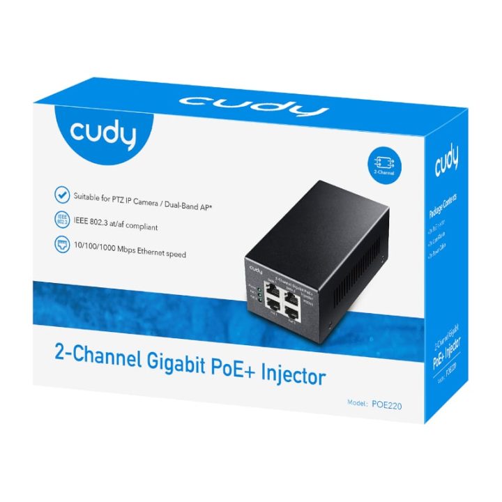 Cudy 2 - Channel 30W Gigabit PoE+ Injector - Image 5