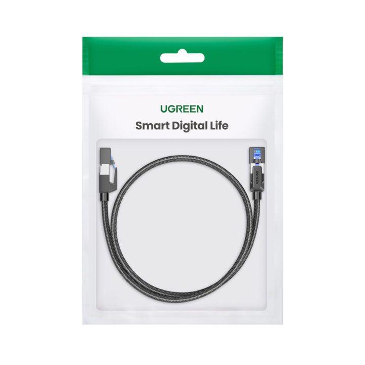 UGREEN Cat8 Nylon Braided Ethernet Cable - 40Gbps with Modular Plugs - 1m - Image 5