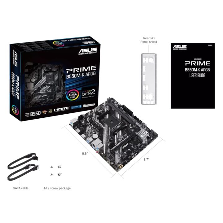 Asus PRIME B550M - K ARGB AM4 M - ATX Motherboard - Image 5