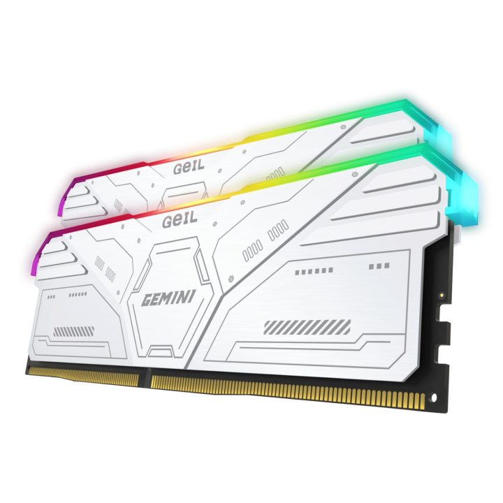 Geil Gemini RGB 64GB KIT(2X32GB) 6400MHz DDR5 Desktop Gaming Memory - White - Image 3