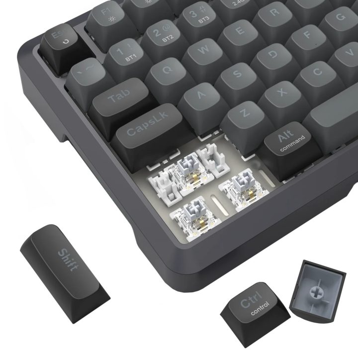 Redragon BREAGI PRO K688 98+1 Gasket Wireless Mechanical Keyboard (Triple Mode, RGB, Hot-Swappable, Cream Linear Switches) - Image 7