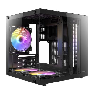 Antec VCX10M RGB Micro-ATX ITX ARGB Mini -Tower Gaming Chassis - Black