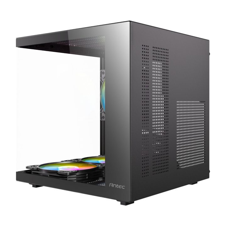 Antec VCX10M RGB Micro-ATX ITX ARGB Mini -Tower Gaming Chassis - Black - Image 3