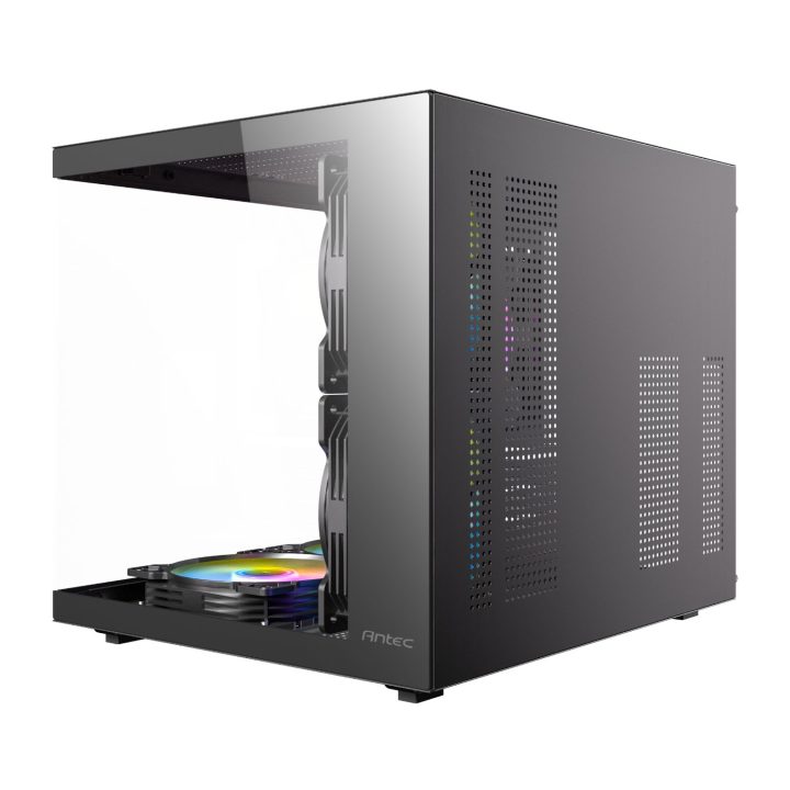 Antec VCX20M RGB Elite Micro-ATX,ITX Mini-Tower Gaming Chassis - Black - Image 3