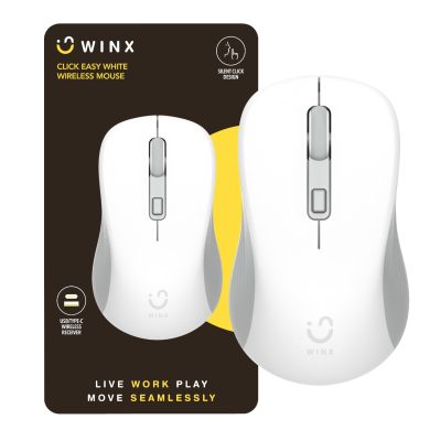 WINX CLICK Easy 1600DPI 2.4GHz Wireless Mouse-White