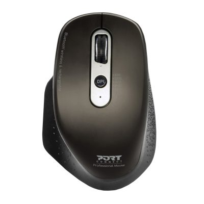 Port Connect Bluetooth Wireless and Rechargeable Executive Mouse-Black