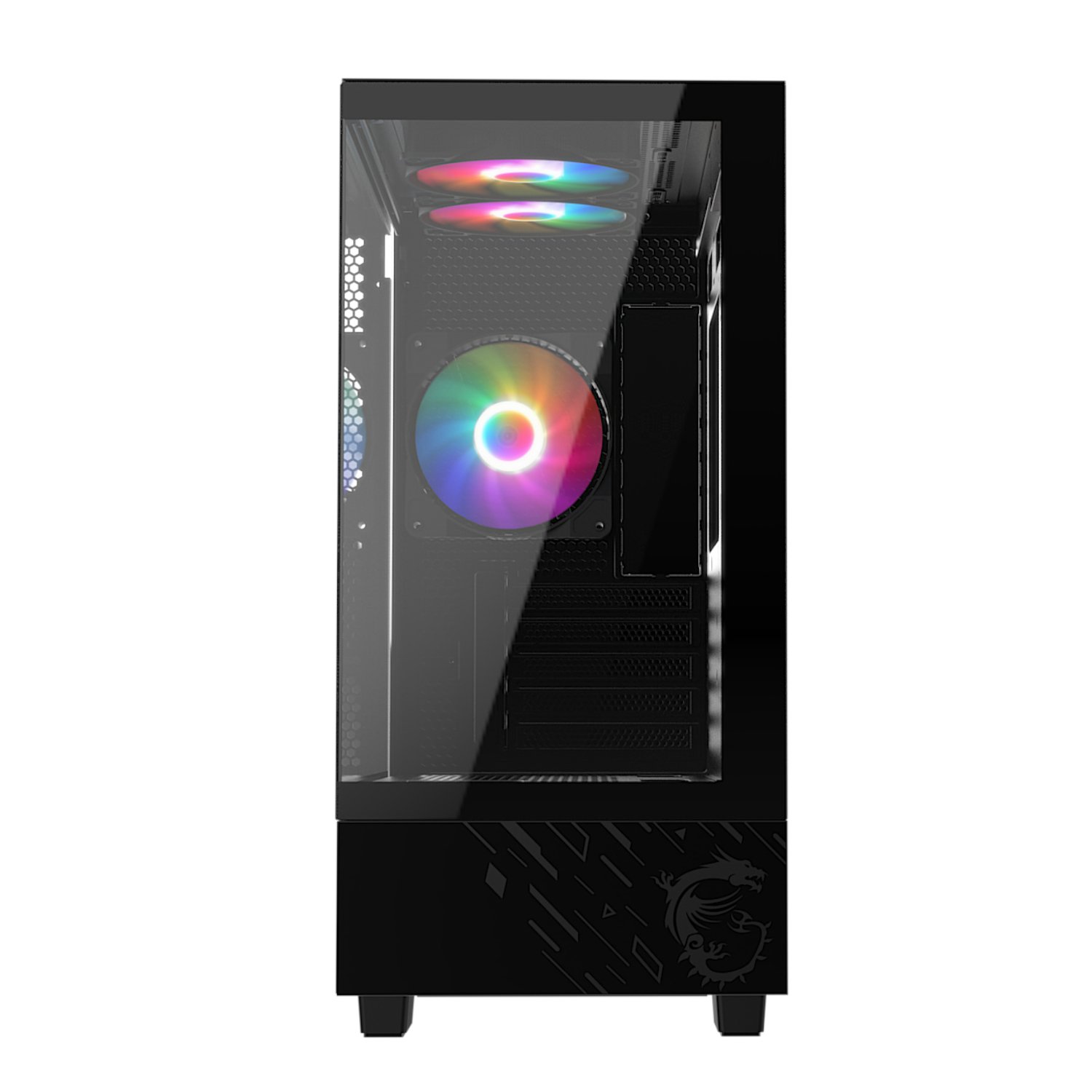 MSI PAG PANO M110A Micro-ATX Gaming Chassis – Black - Image 2