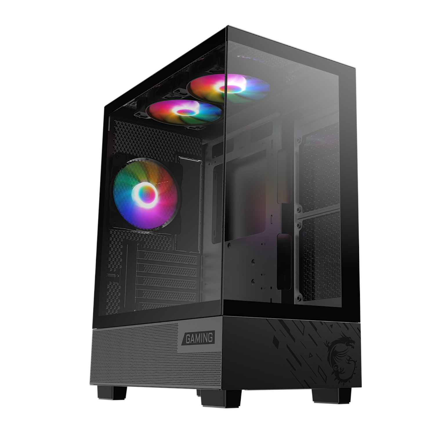 MSI PAG PANO M110A Micro-ATX Gaming Chassis – Black - Image 5