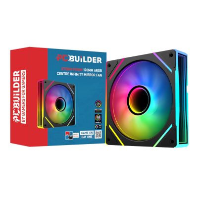 PCBuilder STORM PRISM 120mm ARGB Fan - Black