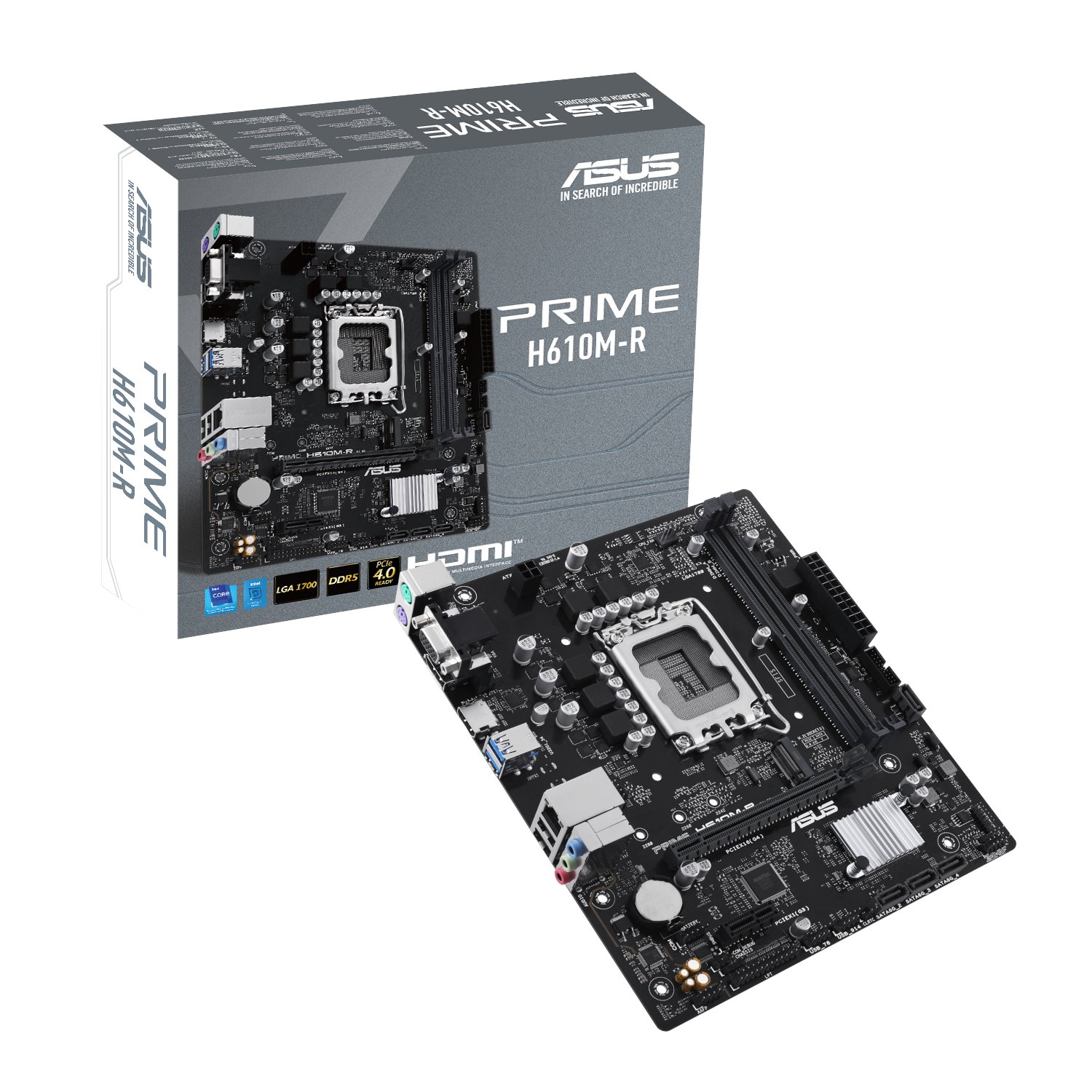 Asus PRIME H610M-R LGA1700 Micro ATX Motherboard
