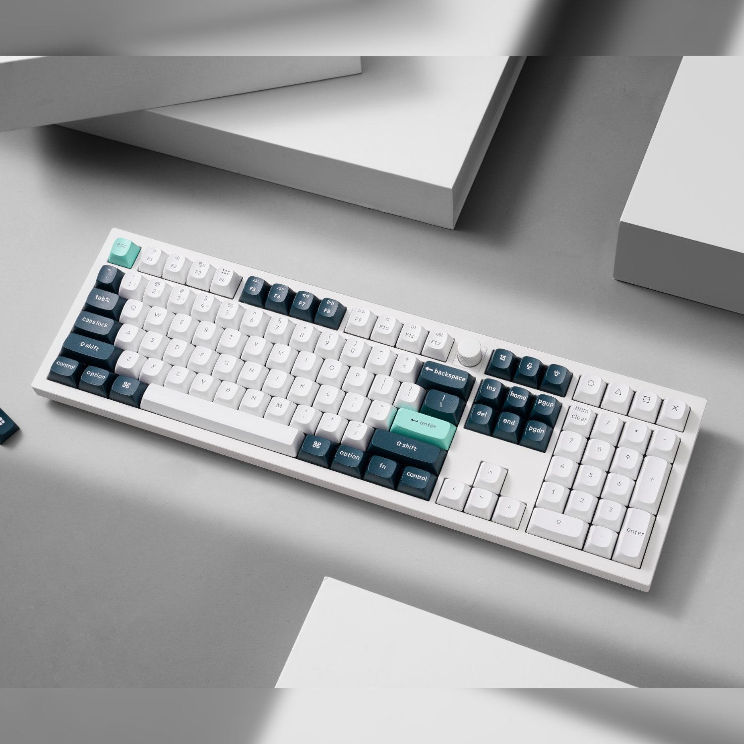 Keychron Q6 HE QMK Full-size Wireless Custom Mechanical Keyboard (Nebula Switch) – Shell White - Image 3