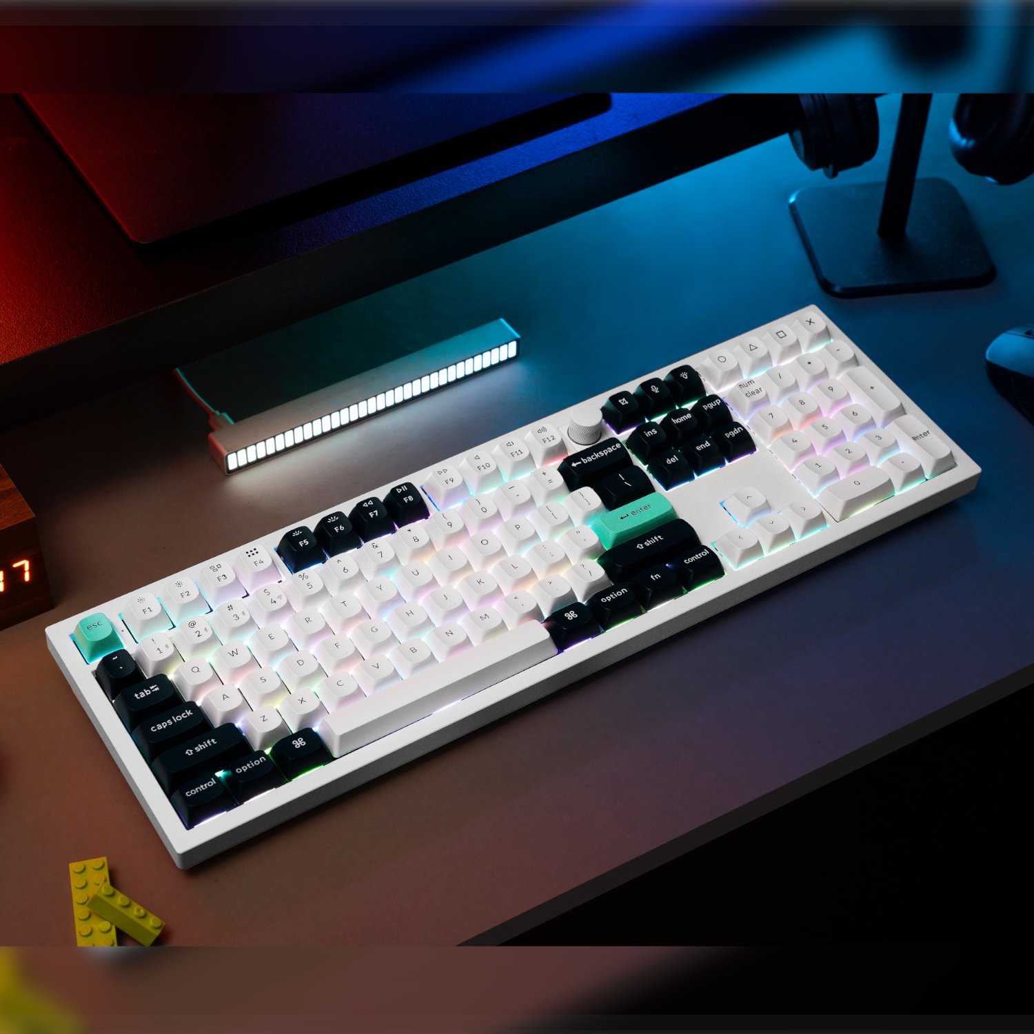 Keychron Q6 HE QMK Full-size Wireless Custom Mechanical Keyboard (Nebula Switch) – Shell White - Image 4