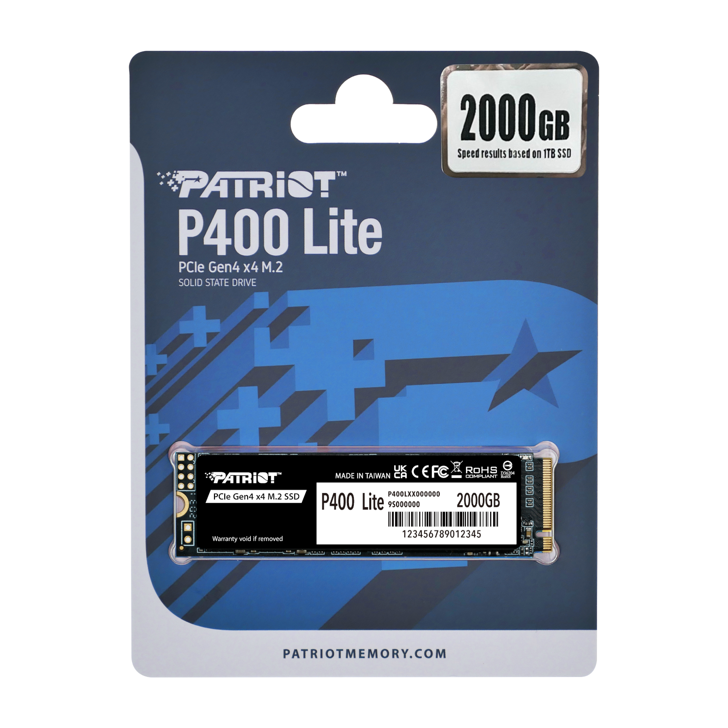 Patriot P400 Lite 2TB M.2 PCIe Gen 4 x4 NVMe SSD - Image 4