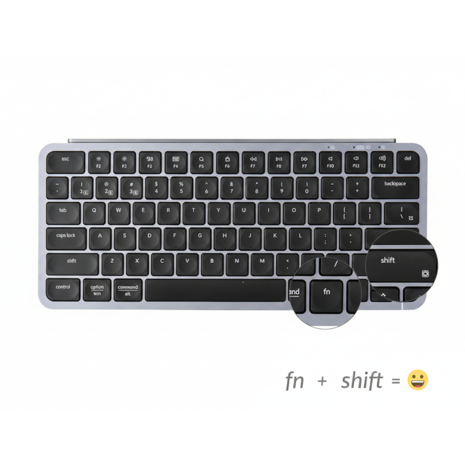 Keychron B1 Pro 75% Layout Wireless Keyboard and Mouse Combo-Space Grey - Image 3