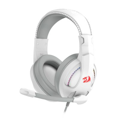 Redragon H211 CRONUS Surround Sound RGB Wired Gaming Headset – White