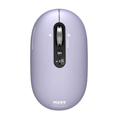 Port Connect PURE MAC Rechargeable Wireless and Bluetooth Mouse-Iris