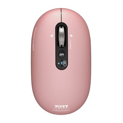 Port Connect PURE MAC Rechargeable Wireless and Bluetooth Mouse-Copper Rose