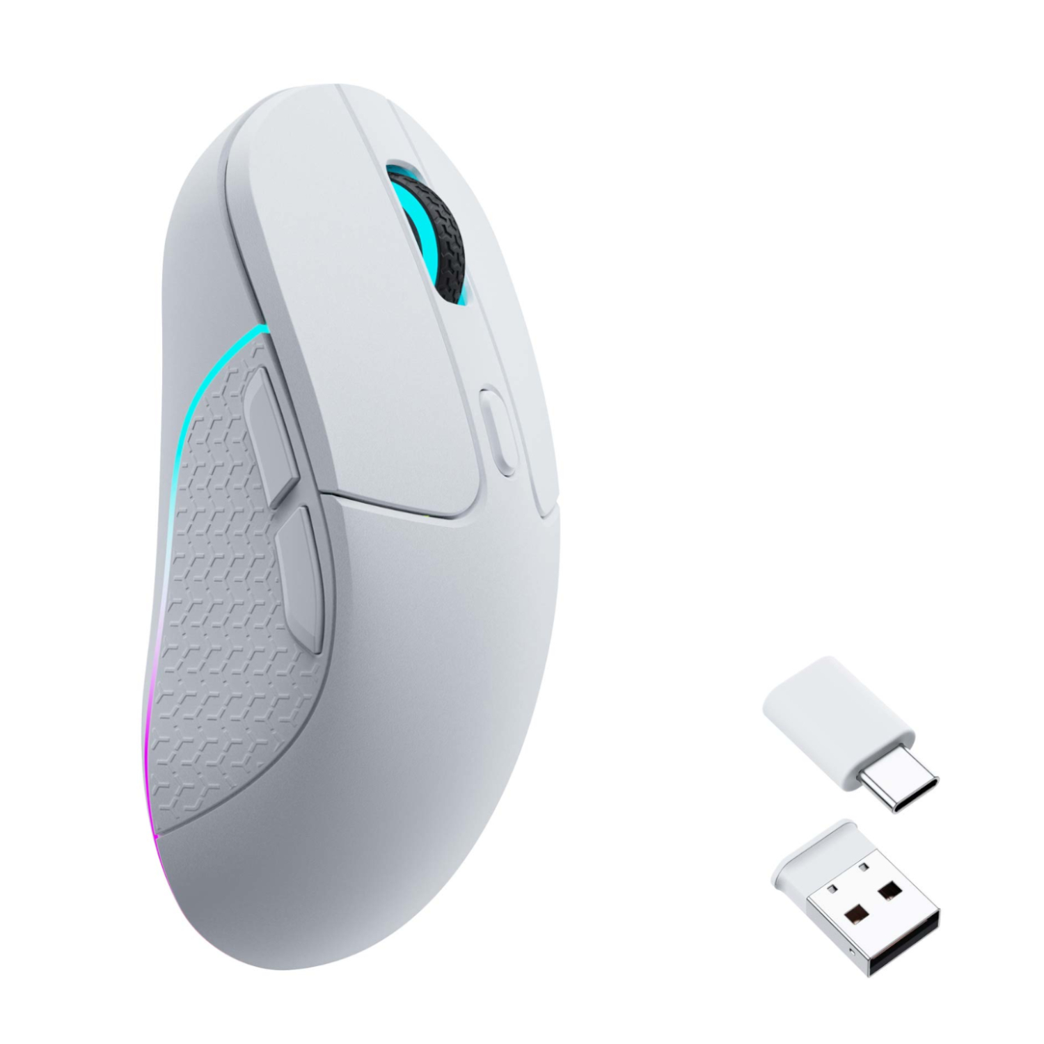 Keychron M3 RGB Wireless Optical Mouse-White - Image 2