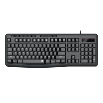 Redragon BK-7366 Full-size Ergonomic Wired Membrane Office Keyboard - Black