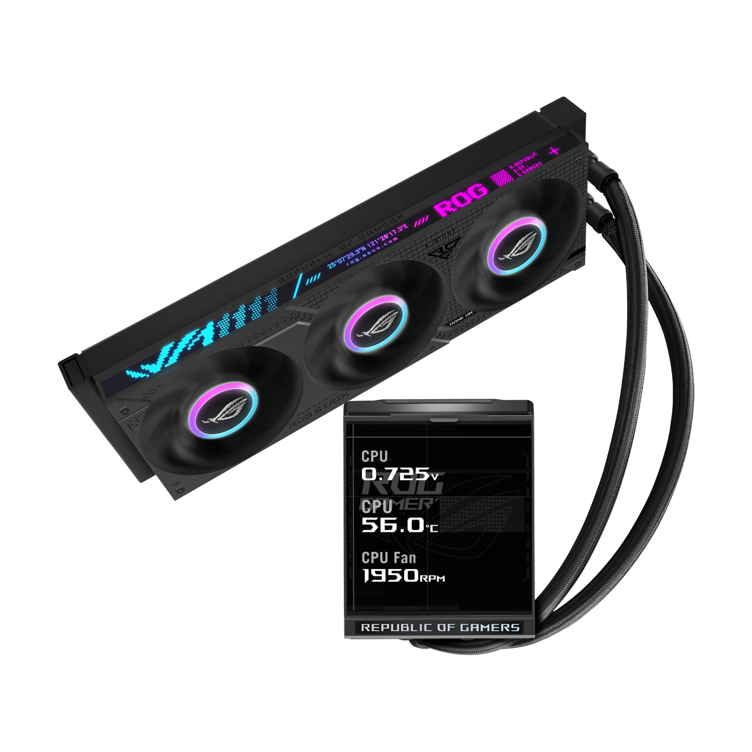 Asus ROG Strix LC IV 360 ARGB LCD Liquid Cooler - Black - Image 2