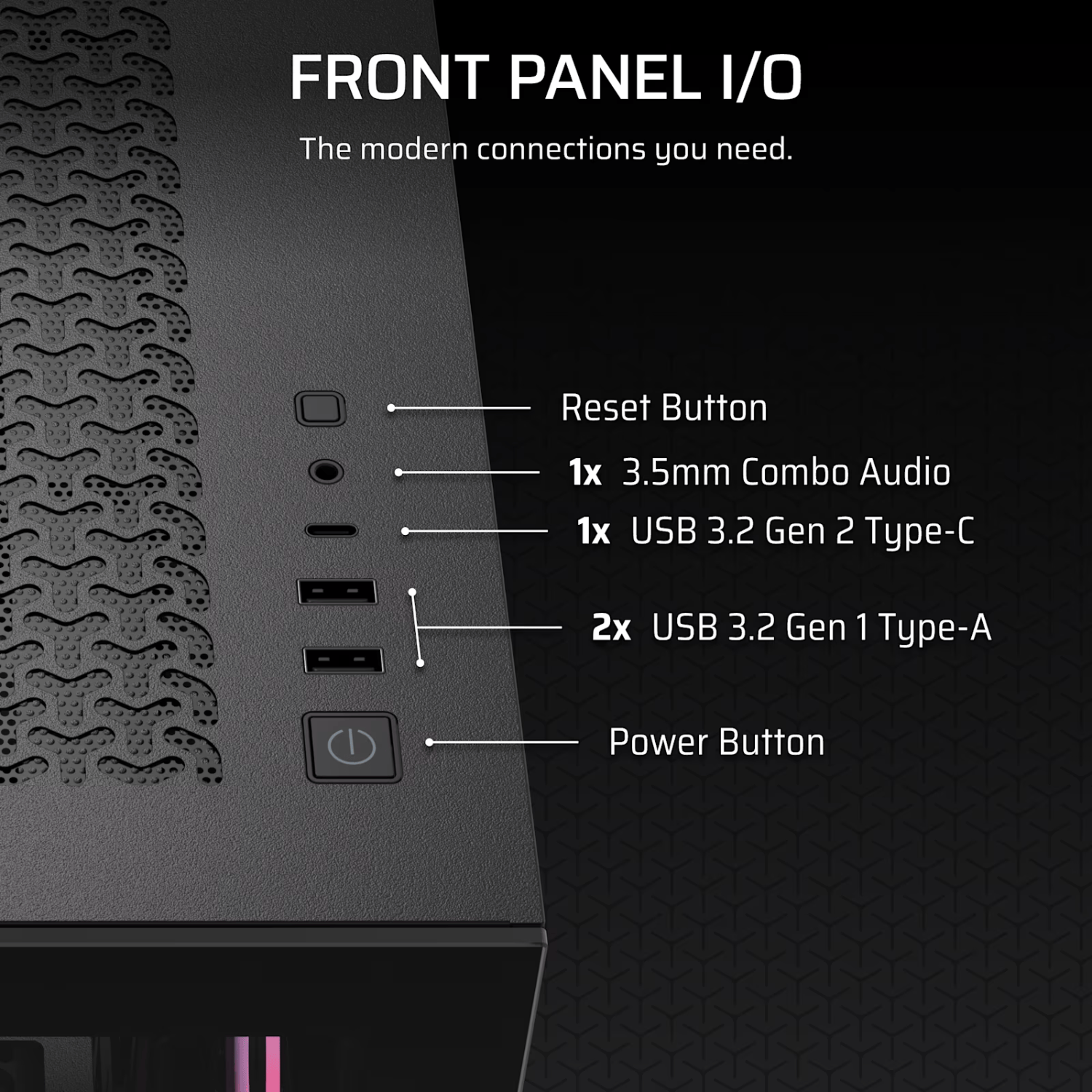 Corsair 3500X RS-R ARGB Mid-Tower PC Case - Black - Image 4