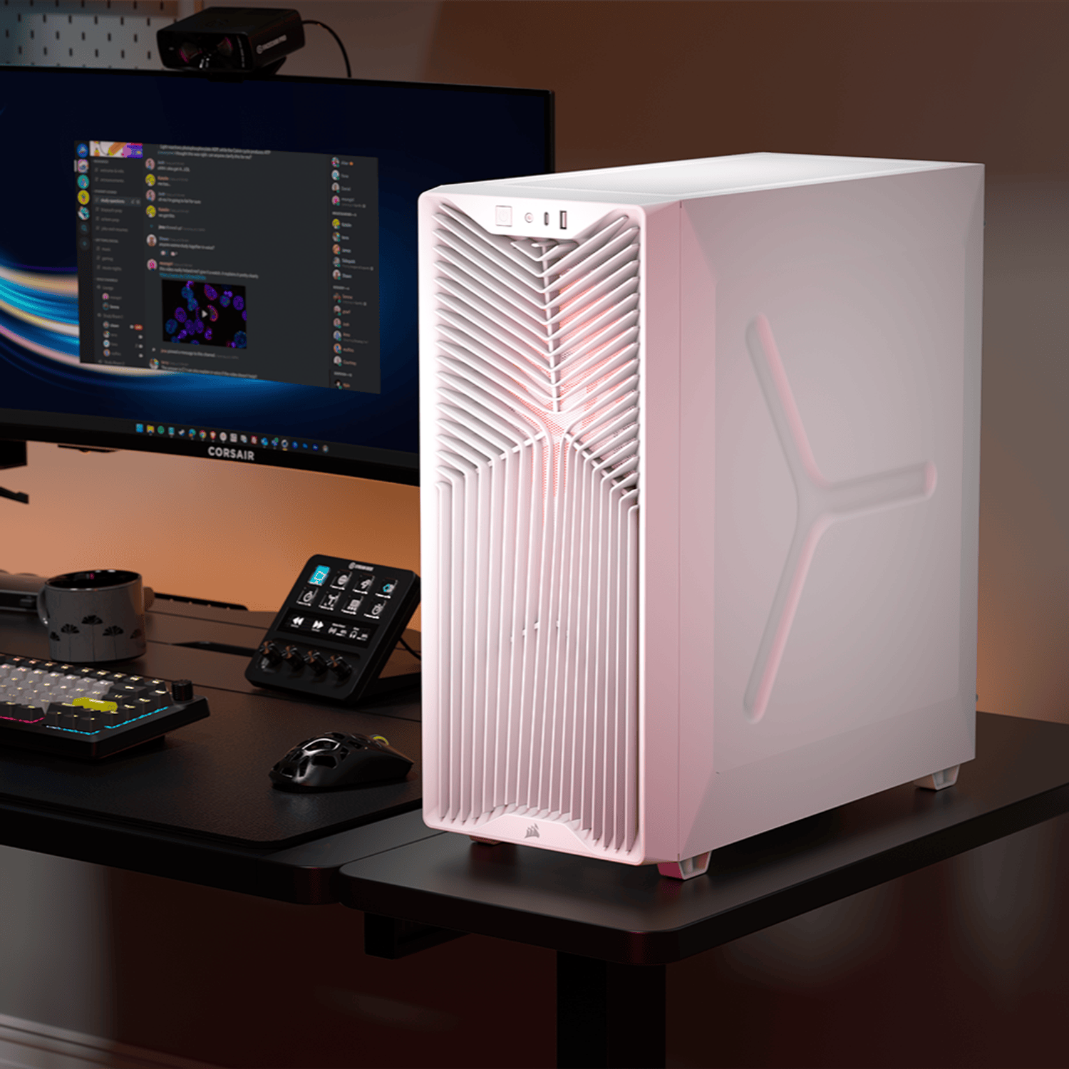 Corsair 3200D RS ARGB Mid-Tower PC Case – White - Image 5