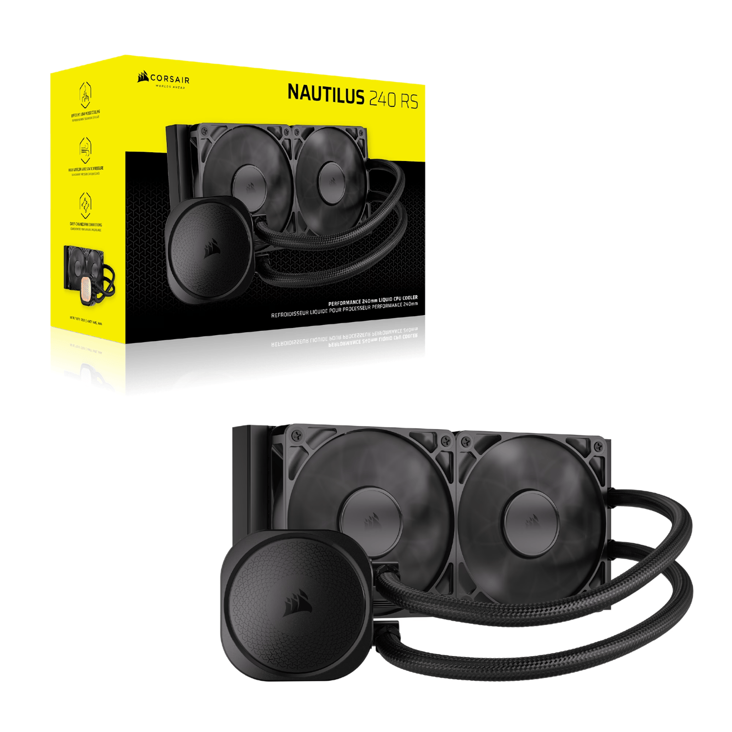Corsair NAUTILUS 240 RS Liquid CPU Cooler - Black - Image 6