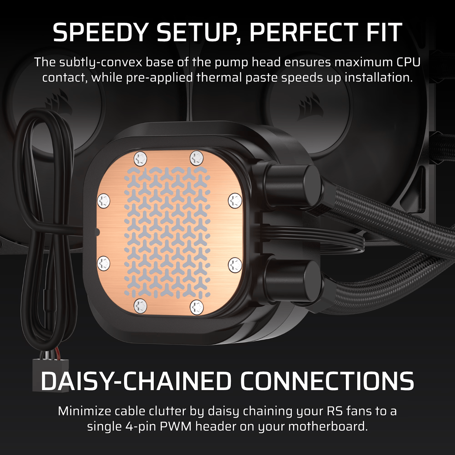 Corsair NAUTILUS 360 RS LCD Liquid CPU Cooler - Black - Image 3