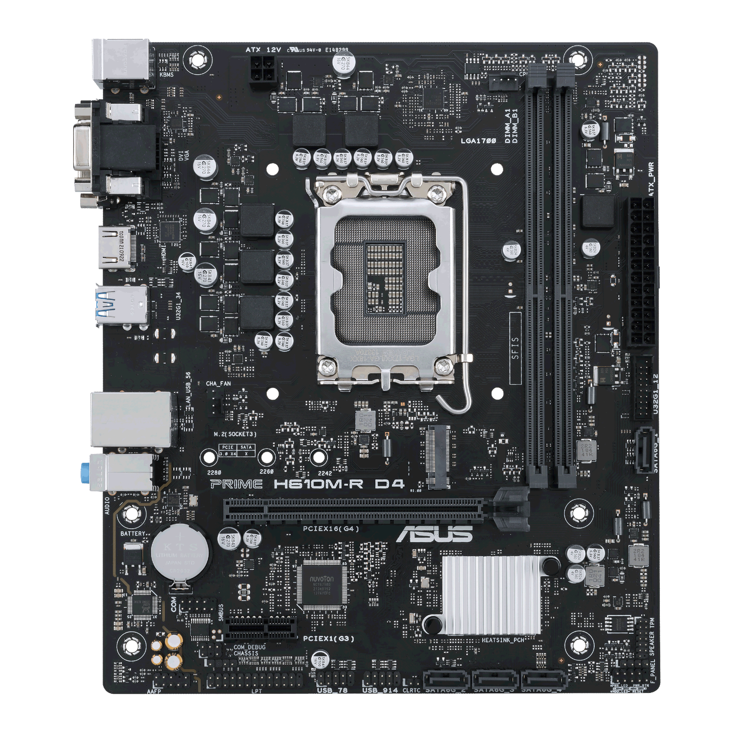 ASUS Prime H610M-R D4 LGA1700 M-ATX Motherboard - Image 2