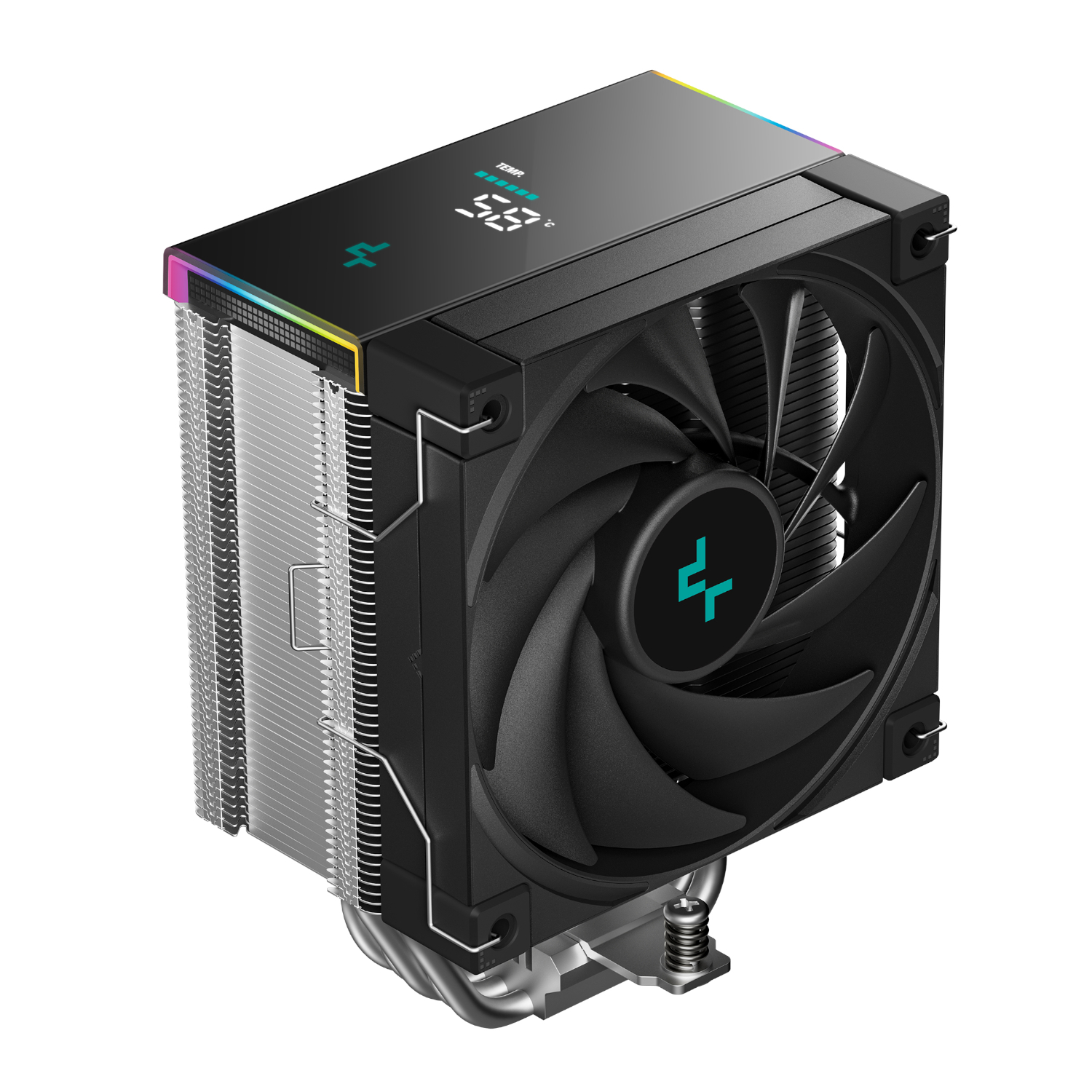DeepCool AK500S Digital 120mm Air CPU Cooler - Black - Image 2
